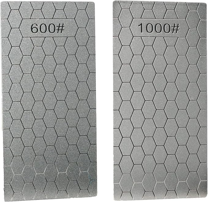 5 Pieces Diamond Sharpening Stone Set,Diamond Lapping Plate Coarse/Medium/Fine Grit Sharpener,400/600/800/1000/1200 Grit