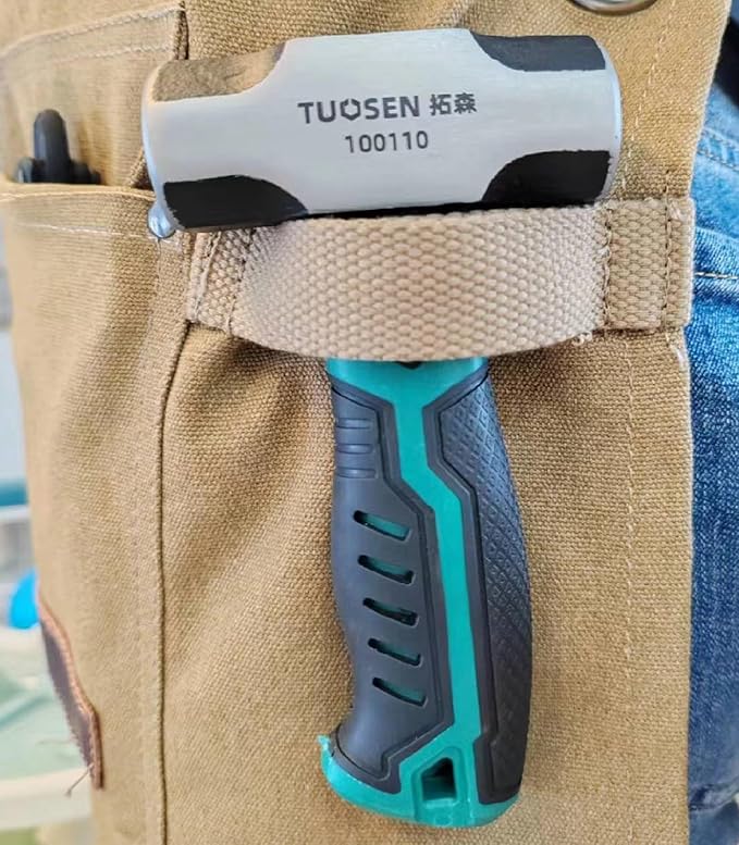 BUSKPOK 1lb Sledge Hammer, Mini Strike Drilling Hammer Sledgehammer with No-Slip Cushion Grip 1 Pound