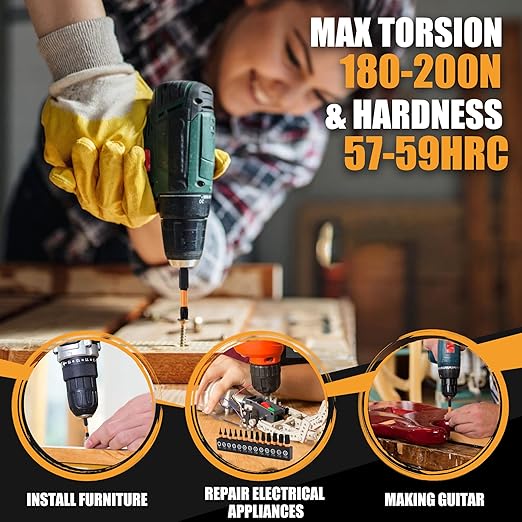 MulWark Torx Security Bit Set, 27 Pieces (T5?밫T40) ??Precision Tamper-Proof Star Bits with Smooth Edges, 1/4" Hex Shank, and Magnetic Holder ??Christmas Gift for DIY & Repair Projects