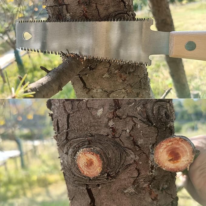 Hand Saw - 6 in Japanese Pull Saw with Flexible Exchangable SK5 Blade for Woodworking, Garden Trim, DIY