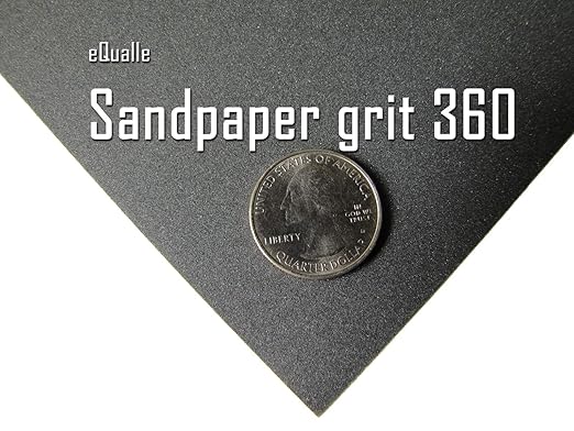 360 Grit Sandpaper Sheets 50Pack 9x11 in Performance Sand Paper Fine Finishing Large Projects Wood Metal Drywall Lija Al Agua Paint Removal Surface Preparation Woodworking Automotive Sanding