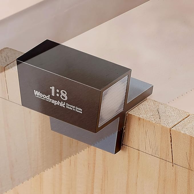 Dovetail Guide Set ??1:6 & 45째/90째 Magnetic Saw Guide for Layout, Framing, and Joinery ??CNC Aluminum Angle Tool for Woodworking and Cabinet Marking