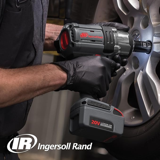 Ingersoll Rand Model W7172 3/4" 20V Cordless Impact Wrench, 1500 ft-lb Torque, Friction Ring and Thru-hole Retainer, Pistol, Bare Tool