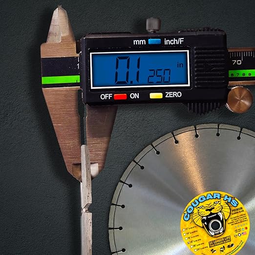 Cougar HS 18 Inch Diamond Concrete Saw Blade, Premium General Purpose Segmented Blade, Dry/Wet Cutting Concrete, Masonry, Brick, & Block 1" Arbor
