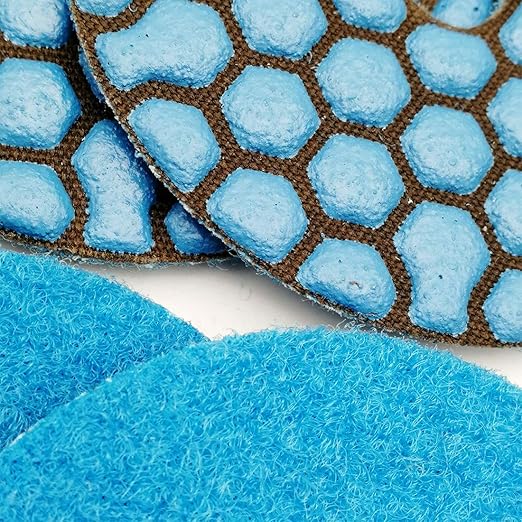 SHDIATOOL 3 Inch Dry Diamond Polishing Pads Grit 50 for Granite Marble Quartz(7-Pack)