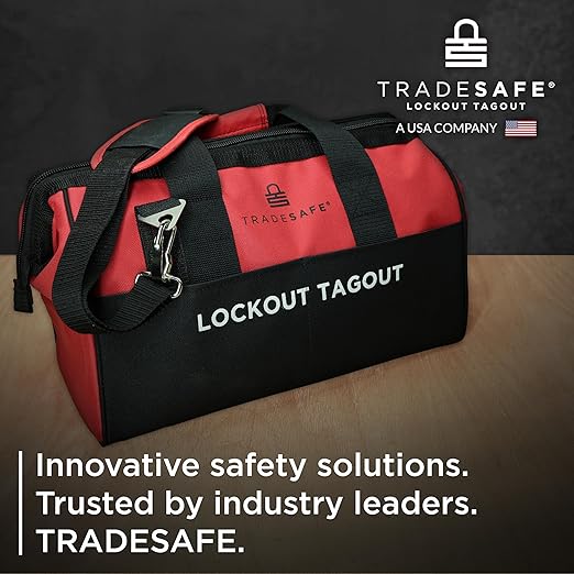 TRADESAFE Valve Lockout Tagout Kit - 55 Loto Devices, Gate Valve Lockout, Ball Valve Lock, Butterfly Valve Lock Out, Loto Locks, Hasps, Tags, Cable Lock, OSHA-Compliant