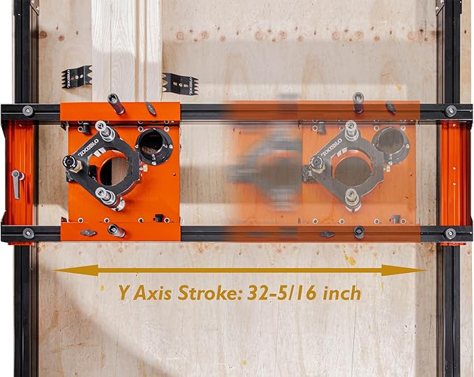 O'SKOOL Slab Flattening Router Sled 3-Axis Gantry Jig with 3.5" Router Lift for Flattening live edge slabs, table tops, river tables, cutting boards and workbenches, RTA012