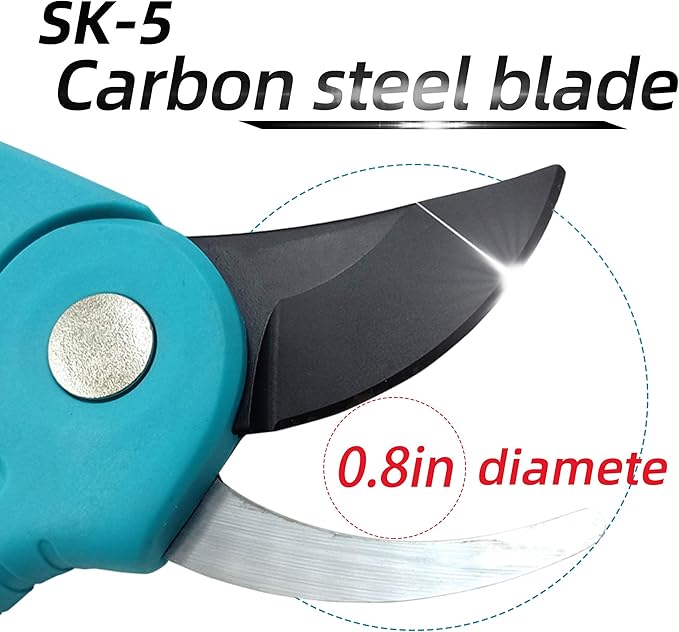 8??Pruning Shears for Gardening Stainless Steel Gardening Hand Pruner, Bypass Pruning Shears Steel Blades with Adjustable Up to 3/4" Cut, Non-stick Coating