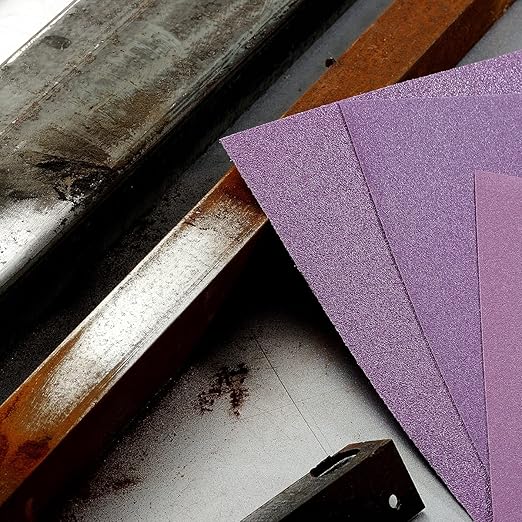 Sandpaper 150 Grit, Wet Dry Sanding Sheets 9 x 11 Inch, Advanced White Fused Alumina Abrasive Sander Paper for Wood Furniture Finishing, Metal Sanding, Automotive Polishing,12-Sheets