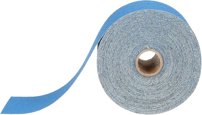3M Stikit Blue Abrasive Sheet Roll, 36217, No Hole, 2.75 in x 20 yd, 80+ Grade, Automotive Sanding Roll Sandpaper for Coating Removal, Body Repair, Auto Sanding