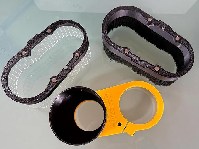 CNC Dust Shoe COMBO for CNC miling Machine - 2-1/2-inch Vacuum Port.