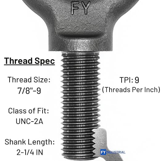 Lifting Shoulder Eye Bolt 7/8"-9 X 2-1/4"