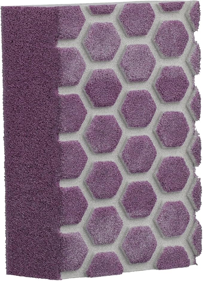 3M DCDA320-PGP-1T Pro Grade Precision 3-in-1 Angled Faster Sanding Sponge, 320-Grit Extra-Fine, 2.5" x 4.5" x 1"