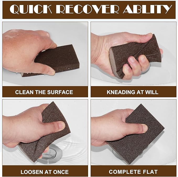 16Pcs 36 Grit Sanding Blocks, Jamiikury Coarse Sanding Sponge Washable and Reusable, Wet Dry Sandpaper Sponge for Wood Metal FurniturePaint and Drywall
