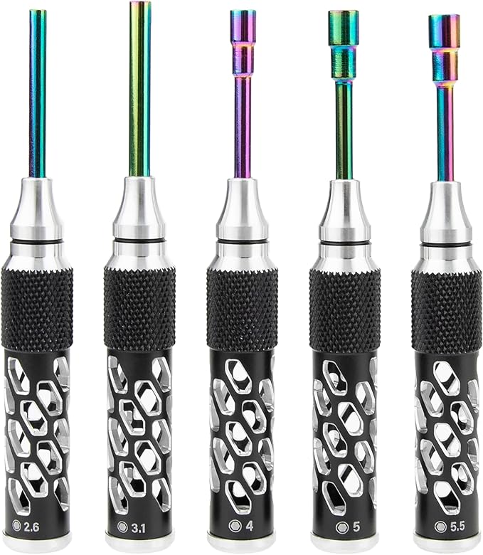 MEUS RACING RC Hex Screwdriver Nut Driver Tool Set for Axial 1/24 SCX24 Traxxas 1/18 TRX4M 1/18 1/24 RC Crawler Car (Type C)