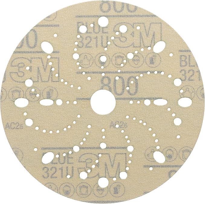 Mmm 36184 Hookit Blue Abrasive Disc Multi-hole 6 800g