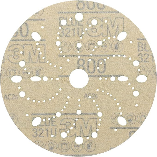 Mmm 36184 Hookit Blue Abrasive Disc Multi-hole 6 800g