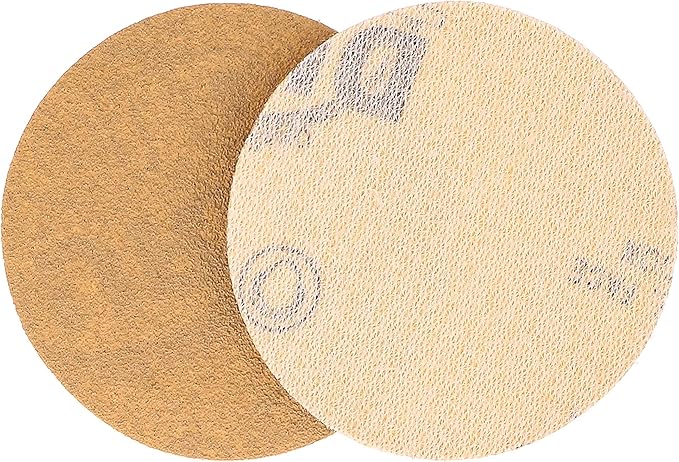 Dura-Gold Premium 2" Gold Hook & Loop Sanding Discs - 100 Grit (Box of 30) - High-Performance Medium Cut Abrasive Sandpaper Discs - For DA Sanders Drill, Sand Automotive Paint Filler, Woodworking Wood