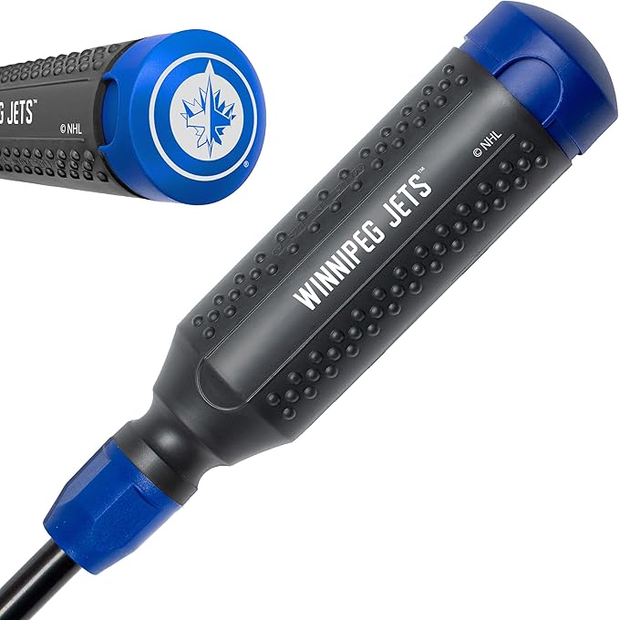 MEGAPRO짰 NHL짰 Team Edition Multi-bit Screwdriver | Officially Licensed NHL짰 Gear | Durable, Ergonomic, Pro-Grade Screwdriver (Winnipeg Jets??