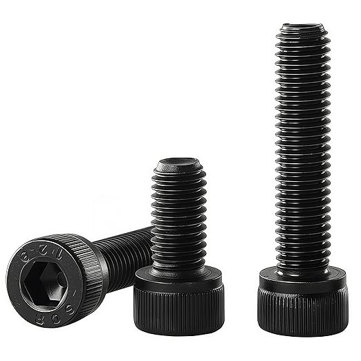 YIIFLY M10-1.5 x 20mm Socket Head Cap Screws, M10x1.5 Bolt, 12.9 Grade Alloy Steel, Allen Socket Drive, Black Oxide Finish, Full Thread, Quantity 10,