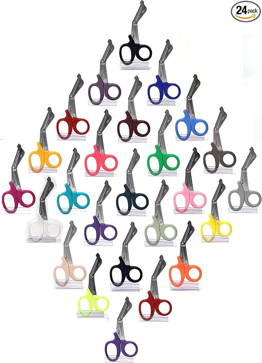Set of 24 Trauma Paramedic EMT Shears Scissors 7.25"- Made of Premium Quality Stainless Steel - Ideal Gift for EMT, Nurses doctors Firefighter and more
