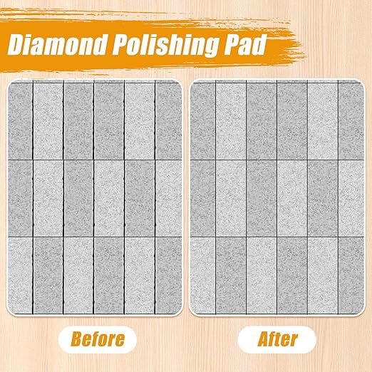 3 Pcs Diamond Hand Polishing Pads, 60 Grit Diamond Sanding Pad Reusable Sanding Block for Concrete Ceramic Glass Stone Granite Marble Tile Stone Metal Grinding