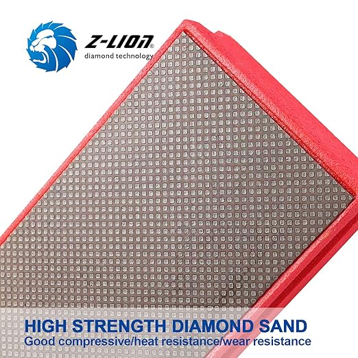 Z-Lion Electroplated Diamond Hand Polishing Pad Foam Back for Granite Marble Stone Glass Ceramic (200#)