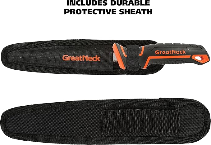GreatNeck 74028 Single Edge Jab Saw and Sheath, Drywall Saw Tool, Sheetrock Saw, Includes Drywall Saw Cover, Ergonomic Handle