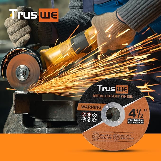 4 1/2" Cut Off Wheel - 27 Pack 4 1/2"x0.045"x7/8" Cutting Wheel Ultra Thin Cut-Off Disc Metal & Stainless Steel Cutting Disc for Angle Grinder