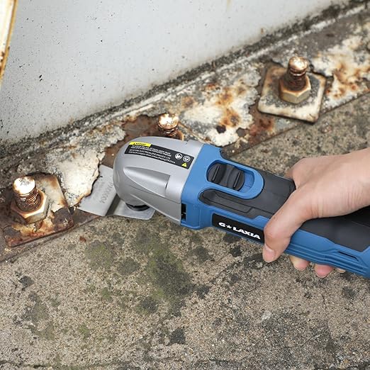 Oscillating Tool, 1.5A Oscillating Multi Tool with with 3째 Oscillation Angle, 12 Piece Accessories Scraping, Grinding, Sanding, Cutting