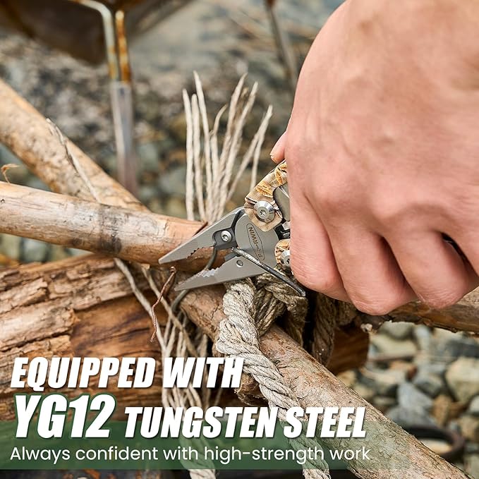 Multitool - 26 in 1 Multi Tool Pliers with Pocket Knife, Bottle Opener, Saw, EDC for Survival Camping, Hunting and Hiking, Stainless Steel