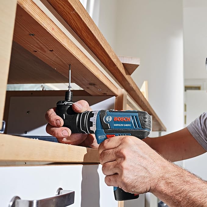 Bosch GSR12V-140FCB22 12V Max Drill/Driver with 5-In-1 Flexiclick® System and (2) 2.0 Ah Batteries