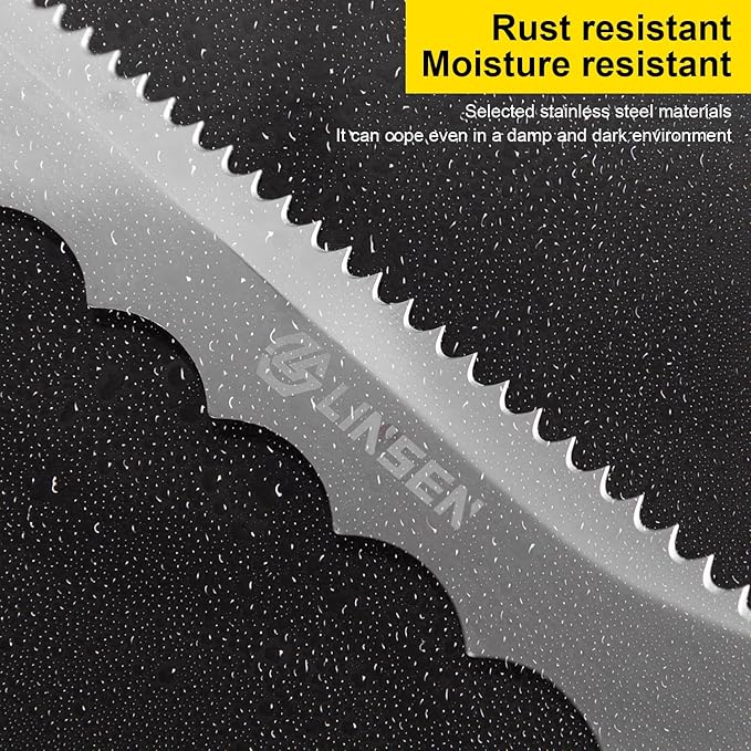 Stainless Steel Insulated knife: 7.87-inch sharp blade, Double Side Utility Sod Cutter Lawn Repair Garden Knife with Nylon Sheath (4)