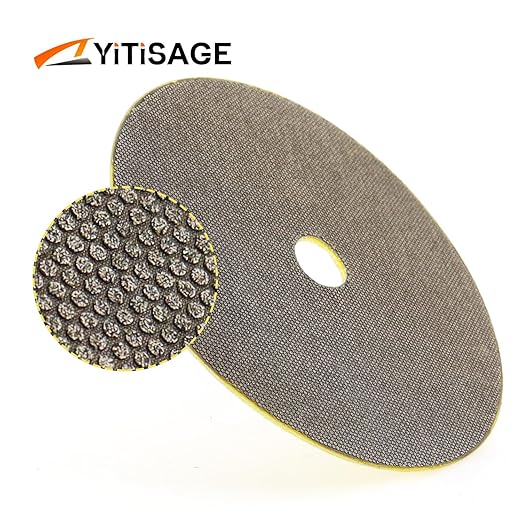 6 Inch Electroplated Diamond Grinding/Polishing Pads Sanding Granite Concrete Glass Metal Stone Grinding Disc(grit 120-1pc)