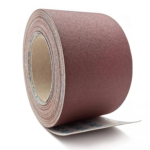 240 Grit Sandpaper Roll, 3 Inch x 49 Feet Emery Cloth Roll Aluminum Oxide Abrasive Paper Roll Continuous Sandpaper for Metalworking, Woodworker, Furniture Repair, Sanding Automotive Plumbing