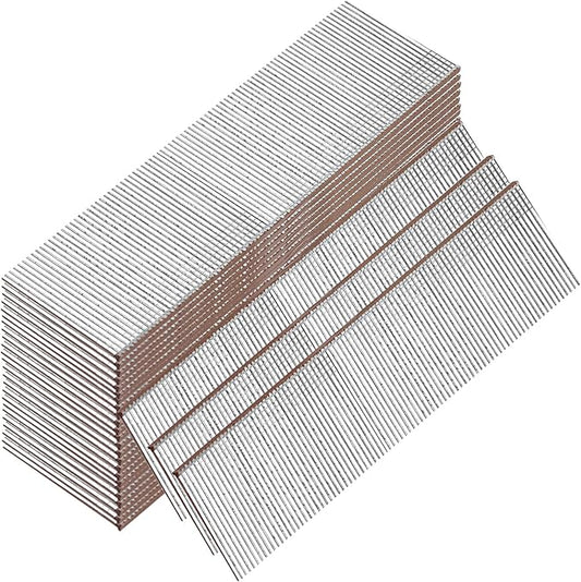 18 Gauge Galvanized Brad Nails, Brown T-head 1-1/4 Inch 2000-Pack, Small Finishing Nail Gun Nails for Pneumatic, Electric 18GA Brad Nailer Gun