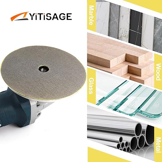 5 Inch Electroplated Diamond Grinding/Polishing Pads Sanding Granite Concrete Glass Metal Stone Grinding Disc(grit 120-1pc)