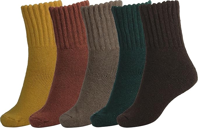 BomKinta Boot Socks for Women Winter Solid Thick Warm Socks Cozy Crew Socks Christmas Gift