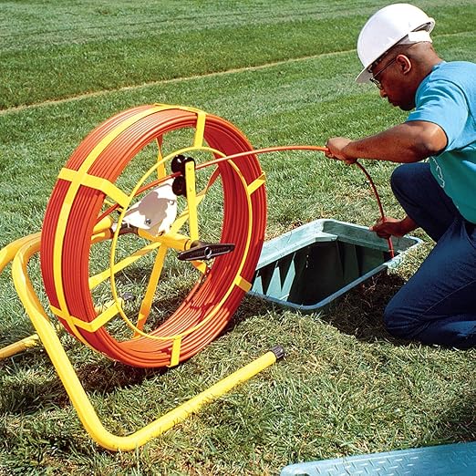 Jameson 9-25-400M Good Buddy Duct Rodder with 400 Feet of 3/8-Inch Rod Marked Every 5 Feet