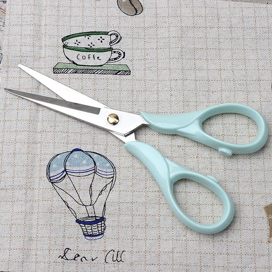 NatSumeBasics Mint Green Scissors 6.5'' Office Scissors All Purpose Scissors Professional Tailor Dressmaker Fabric Shears for School Office Home(Mint Green Scissors)