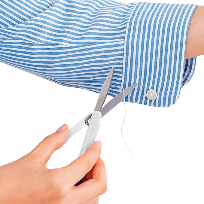 Plus Pen Style Compact Twiggy Scissors with Cover, White