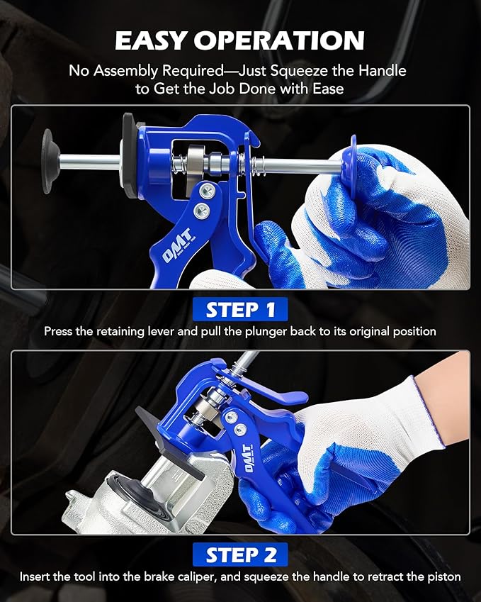 Orion Motor Tech Speedy Brake Caliper Compression Tool, Heavy Duty Caliper Piston Compressor Tool for Brake Pad Replacement, Disc Brake Caliper Tool for Single Piston Dual Piston on Most Cars & Trucks