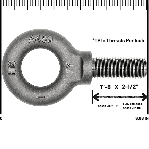 Lifting Shoulder Eye Bolt 1"-8 X 2-1/2"