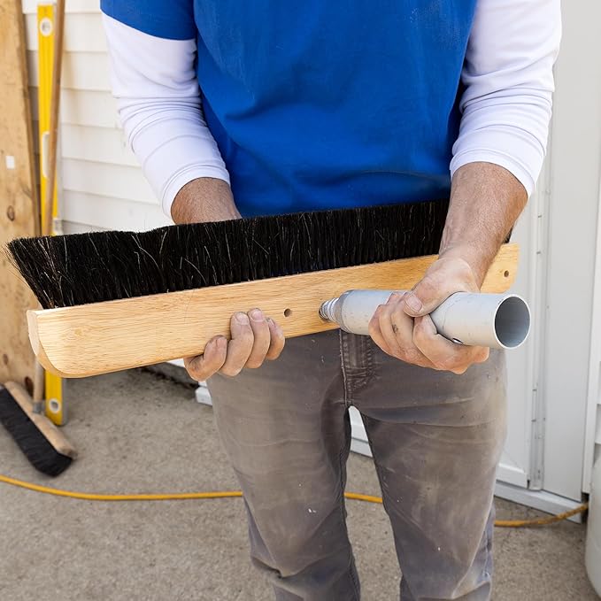 MARSHALLTOWN Threaded Handle Adapter, Concrete Tools, 1-3/4 Inch Push Button Adapter with Male Threaded End, Extend the Reach of Concrete Tools, 15538