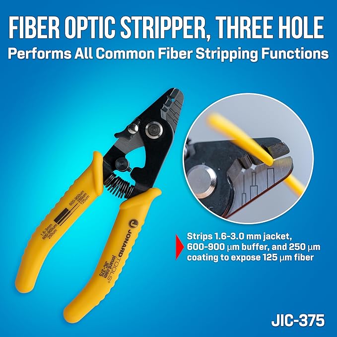 Jonard Tools TK-120 Fiber Prep Kit - 12 Piece Fiber Optic Cable Access and Termination Tools Set with Stripping, Ringing, and Cutting Tools