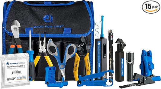 Jonard Tools TK-150 Fiber Prep Kit (15 Piece Kit)