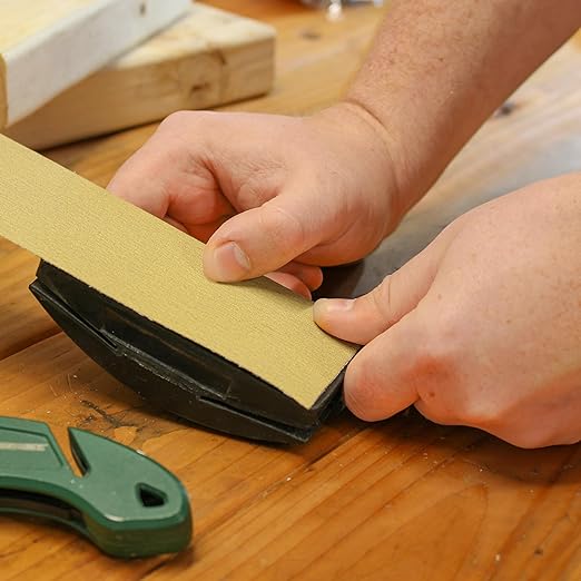 ABN Adhesive Sticky Back 180-Grit Sandpaper Roll 2-3/4in x 20 Yards Aluminum Oxide Golden Yellow Longboard Dura PSA