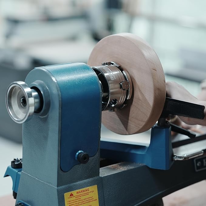 3.5??Self-Centering Four-Jaw Universal Nickel-Plated Chuck for Spindle and Faceplate Work for Woodturning Lathe, Compatible with Super NOVA2, G3 Nova.