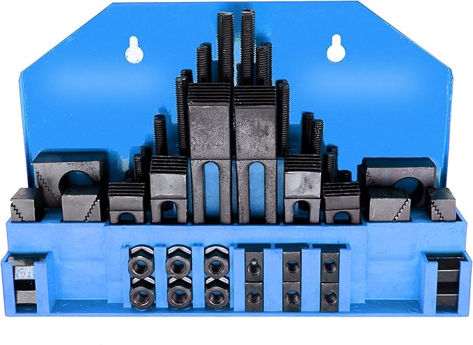 HFS(R) 58 Pcs Hold Down Clamp Clamping Set Kit Bridgeport Mill (3/4" Slot 5/8" Stud)