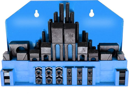 HFS(R) 58 Pcs Hold Down Clamp Clamping Set Kit Bridgeport Mill (3/4" Slot 5/8" Stud)